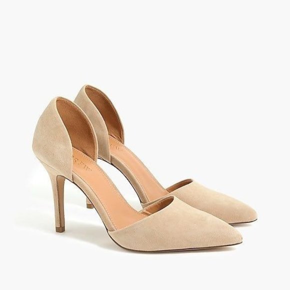 J. Crew Factory Shoes - J Crew Factory Suede D'Orsay Pumps in Saddle Size 8 - MAKE OFFER 🙂